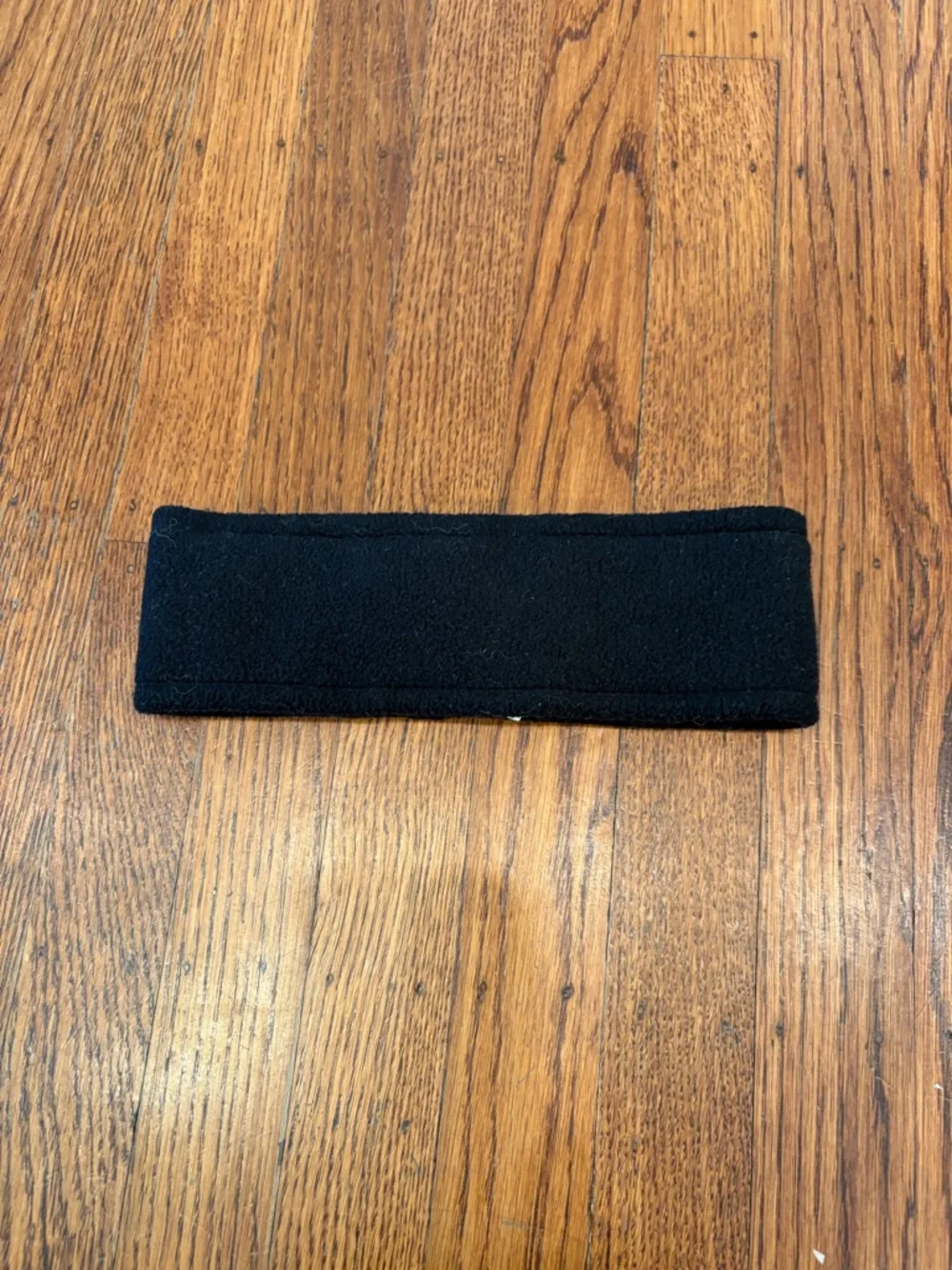 Smiley Black Fleece Headband - Picture 2 of 3